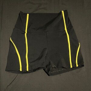 FIVE Black and Yellow (I think XS) Athletic Shorts